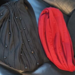 Elegant Black and Red Women's Headbands